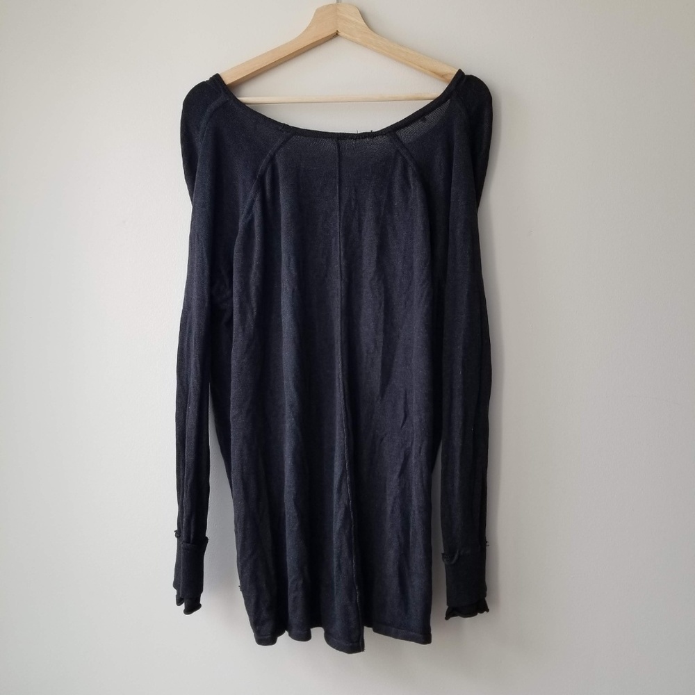 Lululemon Knit Wrap Sweater Black - Picture 5 of 6